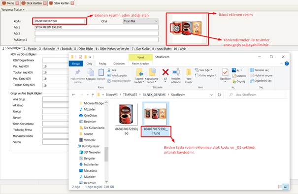 bilnex stok karti resim yukle 3