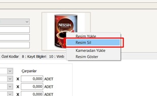 bilnex stok karti resim yukle 4