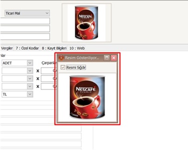 bilnex stok karti resim yukle 8