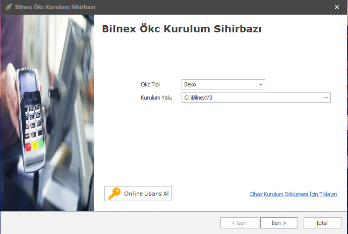 Kurulum Sihirbazı – ÖKC Tipi Seçimi