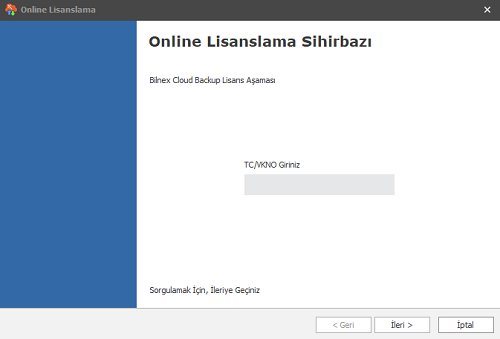 online lisans sihirbazi